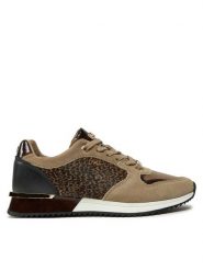 MEXX Sneakersy MI001008343W-02 Beżowy. Brązowe obuwie sportowe damskie Mexx, ze skóry, bez zapięcia. Za 299.99 zł.
