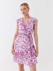 DKNY Sukienka codzienna DD3AI622 Różowy Regular Fit. Czerwone sukienki damskie DKNY, bez wzorów, z syntetyku, bez ramiączek. Za 509.99 zł.