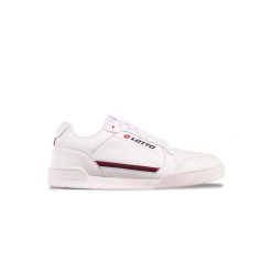 Buty sportowe do chodzenia unisex Lotto NANDU. Białe obuwie sportowe casual damskie Lotto, z gumy, trekkingowe. Za 119.99 zł.
