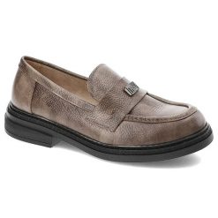 Brązowe Półbuty Armodo Wsuwane Obuwie Damskie. Brązowe półbuty damskie Armodo, na wiosnę, z aplikacjami, ze skóry, bez obcasa, bez zapięcia. Za 389.00 zł.