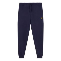 Dopasowane spodnie dresowe Lyle & Scott. Niebieskie spodnie sportowe damskie LYLE AND SCOTT, m, bez wzorów, z dresówki, do biegania. Za 319.00 zł.