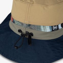 Kapelusz Buff Explore Booney Hat Harq. Brązowe kapelusze damskie Buff, bez wzorów, z materiału, retro. Za 219.90 zł.
