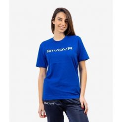 Koszulka Givova Cotton Spot Royal Blue 4XL. Niebieskie koszulki sportowe damskie Givova, xl, bez wzorów, z bawełny, bez ramiączek, do piłki ręcznej. Za 60.95 zł.