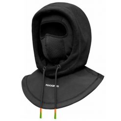 Czapka rowerowa dwuwarstwowa unisex wiatroszczelna i ciepła. Czarne czapki damskie ROCKBROS, bez wzorów, z elastanu. Za 115.60 zł.