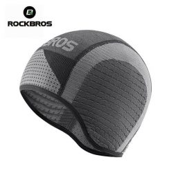 Czapka ROCKBROS Wiatroszczelna na rower. Szare czapki damskie ROCKBROS, bez wzorów, z materiału. Za 71.60 zł.