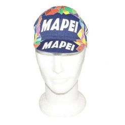 Czapka rowerowa Gist Equipe Vintage Mapei. Brązowe czapki damskie GIST, bez wzorów, z materiału. Za 113.77 zł.