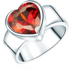 Rafaela Donata Pierścionek Serce Srebro wysokiej próby Srebrny Pierścionki 1 ct Damski. Szare pierścionki damskie Rafaela Donata, z cyrkonią, srebrne. Za 319.99 zł.