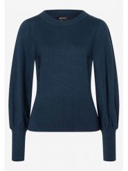 More & More Sweter w kolorze granatowym rozmiar: 42. Niebieskie swetry klasyczne damskie More & More, bez kołnierzyka. Za 127.35 zł.