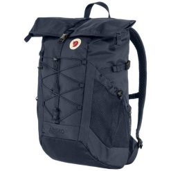Plecak turystyczny Abisko Hike Foldsack - granatowy. Niebieskie plecaki Fjällräven, bez wzorów. Za 539.99 zł.