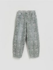 Jeansy barrel leg - wielobarwny. Jeansy damskie Reserved. Za 159.99 zł.