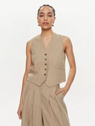 Herskind Kamizelka Mister 5113840 Beżowy Regular Fit. Brązowe kamizelki damskie Herskind, bez wzorów, z syntetyku, bez kaptura. Za 619.99 zł.