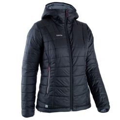 Kurtka puchowa do piłki nożnej damska Kipsta czarna. Czarne kurtki damskie KIPSTA, m, bez wzorów, z materiału, bez kaptura. Za 119.99 zł.