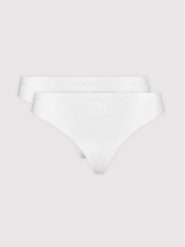 Puma Komplet 2 par stringów 935021 Biały. Białe komplety bielizny Puma, bez wzorów, z syntetyku. Za 69.99 zł.