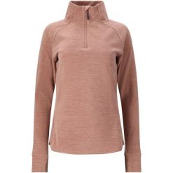 Bluza trekkingowa damska Whistler Kajsa. Brązowe bluzy damskie WHISTLER, na zimę, bez wzorów, bez kaptura. Za 179.99 zł.