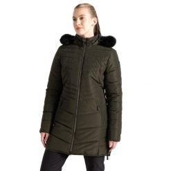 Kurtka Ocieplana Damska Średnia Długość Striking IIII. Zielone kurtki damskie Dare 2b, s, bez wzorów, z materiału, z kapturem. Za 636.99 zł.