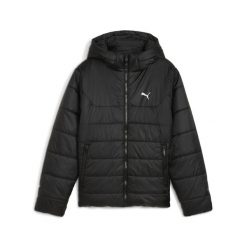 Młodzieżowa kurtka ocieplana Essentials z kapturem PUMA Black. Czarna kurtki damskie Puma, m, bez wzorów, z kapturem. Za 299.00 zł.