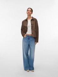 Vero Moda Kurtka przejściowa "Kelly" w kolorze brązowym rozmiar: L. Brązowe kurtki damskie Vero Moda, l, bez wzorów, z materiału, bez kaptura. Za 130.99 zł.