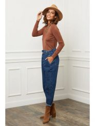 Soft Cashmere Golf w kolorze brązowym rozmiar: 38/40. Brązowe golfy damskie Soft Cashmere, bez wzorów, z kaszmiru, bez ramiączek. Za 138.21 zł.