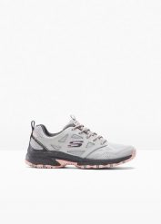 Buty trekkingowe Skechers z pianką memory, hydrofobowe. Szare obuwie sportowe damskie bonprix, bez zapięcia. Za 349.99 zł.