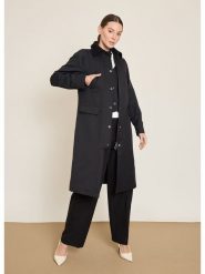 BGN Płaszcz przejściowy w kolorze czarnym rozmiar: 40. Czarne płaszcze damskie BGN, bez wzorów, bez kaptura. Za 239.99 zł.