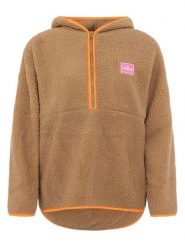 Zwillingsherz Bluza polarowa w kolorze jasnobrązowym rozmiar: M. Brązowe bluzy damskie Zwillingsherz, m, bez wzorów, z polaru, bez kaptura. Za 166.10 zł.
