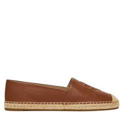 Espadryle LAUREN RALPH LAUREN. Brązowe espadryle damskie Lauren Ralph Lauren, bez wzorów, bez obcasa. Za 619.99 zł.