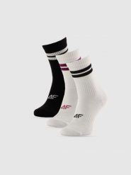 4F Skarpetki długie (3-pack) damskie - multikolor 39-42. Skarpetki damskie 4F, bez wzorów. Za 69.99 zł.
