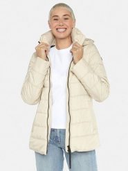 Fuchs Schmitt Kurtka pikowana w kolorze kremowym rozmiar: 46. Brązowe kurtki damskie Fuchs Schmitt, bez wzorów, bez kaptura. Za 295.99 zł.