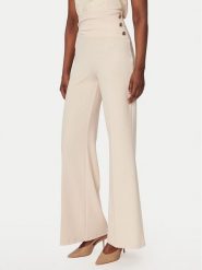 Rinascimento Spodnie palazzo CFC0020264002 Beżowy Flare Fit. Brązowe spodnie materiałowe damskie Rinascimento, bez wzorów, z materiału. Za 499.99 zł.
