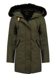 Geographical Norway Płaszcz zimowy "Cherifa" w kolorze khaki rozmiar: XL. Brązowe płaszcze damskie Geographical Norway, na zimę, xl, bez wzorów, z puchu, bez kaptura. Za 285.49 zł.