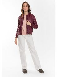 Northwood Kurtka pikowana "Soren" w kolorze bordowym rozmiar: M. Czerwone kurtki damskie Northwood, m, bez wzorów, prążkowane, bez kaptura. Za 121.99 zł.