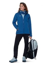 Mammut Kurtka funkcyjna "Linard Guide HS" w kolorze granatowym rozmiar: M. Niebieskie kurtki sportowe damskie Mammut, m, bez wzorów, z materiału, bez kaptura. Za 699.95 zł.