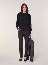 Rodier Wełniany sweter w kolorze czarnym rozmiar: M. Czarne swetry klasyczne damskie Rodier, m, z wełny, bez kołnierzyka. Za 304.99 zł.