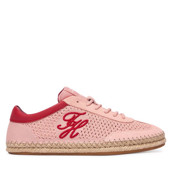 Espadryle Tommy Hilfiger. Czerwone espadryle damskie Tommy Hilfiger, bez wzorów, bez obcasa. Za 449.99 zł.