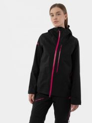 4F Kurtka skiturowa 4FPRO membrana DERMIZAX® 20 000 damska XS. Czarne kurtki sportowe damskie 4F, na zimę, m, bez wzorów, z hardshellu, bez kaptura. W wyprzedaży za 119.99 zł.