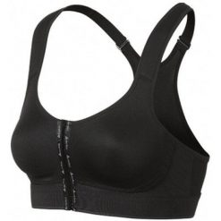 Stanik Odlo Power Front Fit Sport - Maksymalne Wsparcie i Komfort. Czarne biustonosze sportowe damskie ODLO, bez wzorów. Za 134.99 zł.