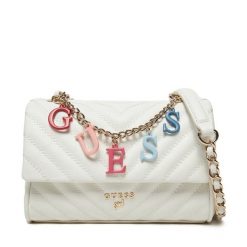 Torebka Guess. Białe listonoszki damskie Guess, z aplikacjami, bez dodatków. Za 229.99 zł.