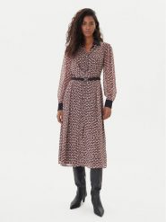 Liu Jo Sukienka codzienna MF5066 TS116 Beżowy Regular Fit. Brązowe sukienki damskie Liu Jo, bez wzorów, z syntetyku, bez ramiączek. Za 899.99 zł.