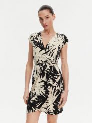 Morgan Sukienka letnia 251-RAROSA Beżowy Regular Fit. Brązowe sukienki damskie Morgan, bez wzorów, z syntetyku, bez ramiączek. Za 269.99 zł.