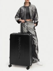 Reebok Walizka duża CEO-RBK-WAL-010-10-CCC-L BLACK Czarny. Czarne walizki Reebok, bez wzorów, z tworzywa sztucznego, duże. Za 299.99 zł.