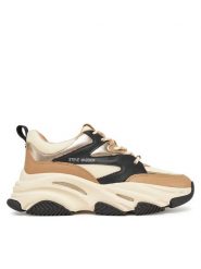 Steve Madden Sneakersy Progressive SM19000096 Beżowy. Brązowe obuwie sportowe damskie Steve Madden, z materiału, bez zapięcia. Za 359.99 zł.