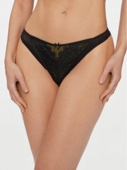 Hunkemöller Figi brazylijskie Mirabella Cheekini 203541 Czarny. Czarne figi Hunkemöller, bez wzorów, z syntetyku. Za 79.99 zł.