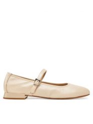 Caprice Baleriny 9-22100-44 Beżowy. Brązowe balerinki damskie Caprice, bez wzorów, ze skóry. Za 274.99 zł.