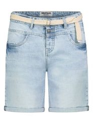Sublevel Bermudy dżinsowe w kolorze błękitnym rozmiar: L. Niebieskie szorty damskie Sublevel, z aplikacjami, ze skóry. Za 113.99 zł.
