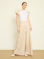 BGN Spodnie w kolorze beżowym rozmiar: 34. Brązowe spodnie materiałowe damskie BGN, bez wzorów, z materiału. Za 121.99 zł.