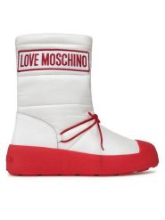 LOVE MOSCHINO Śniegowce JA15855H0HIN010B Biały. Białe śniegowce damskie Love Moschino, z materiału. Za 1,769.00 zł.
