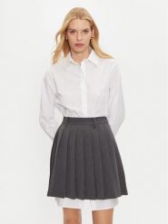 KARL LAGERFELD Koszula 246W1602 Biały Relaxed Fit. Białe koszule damskie KARL LAGERFELD, bez wzorów, z bawełny, bez kołnierzyka, bez ramiączek. Za 799.99 zł.