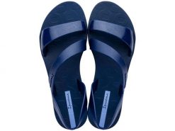Sandały plażowe damskie Ipanema Vibe Sandal FEM. Niebieskie sandały damskie Ipanema, bez wzorów, z gumy, bez obcasa, na płaskiej podeszwie, bez zapięcia. Za 97.44 zł.