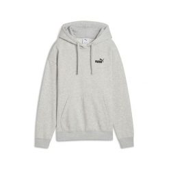 Damska wygodna bluza z kapturem Essentials z małym logo No. 1 PUMA. Szare bluzy damskie Puma, bez wzorów, z gumy, z kapturem. W wyprzedaży za 154.00 zł.