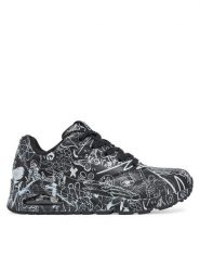 Skechers Sneakersy Street Uno - Process Sketch 177972/BKW Czarny. Czarne obuwie sportowe damskie Skechers, ze skóry, bez zapięcia. Za 339.99 zł.
